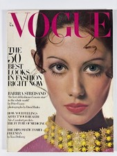 VOGUE Magazine November 1968 Vintage A+ condition British Fashion Streisand 