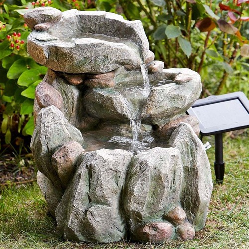 Solar power outdoor rock fall - outdoor,