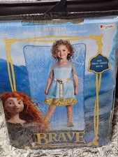NEW Disney Princess Brave Merida Childs Costume Sz S/P 4-6 Dress-Up Halloween 
