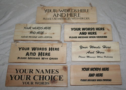 Personalised sign plaque - personalised,