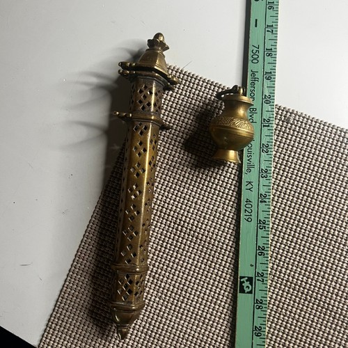 Vintage brass incense burner - vintage,