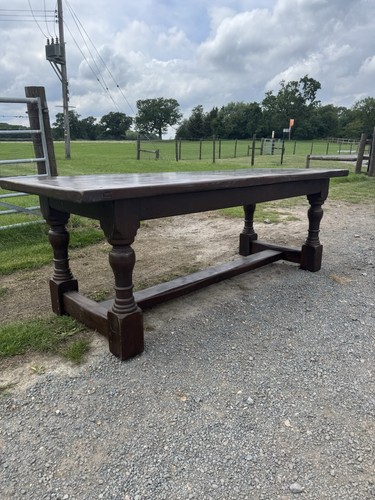 Antique solid oak refectory - antique,
