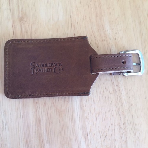 Saddleback leather luggage tag - leather,