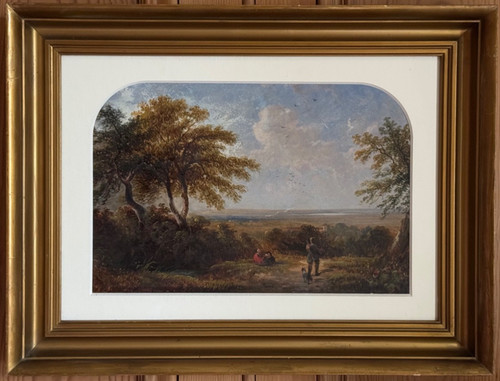 Antique oil painting - antique,