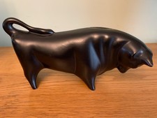 Vintage Matt Black Money Box