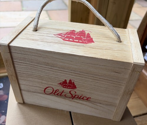 Old spice wooden gift - old, box