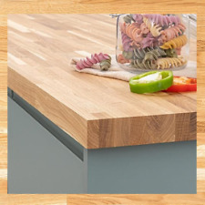 Solid Oak Kitchen Worktop | 1000mm x 620mm x 40mm | Premium Wood Worktops | Oak