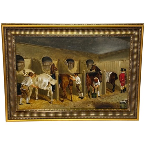 Oil painting the hunting - painting, stud