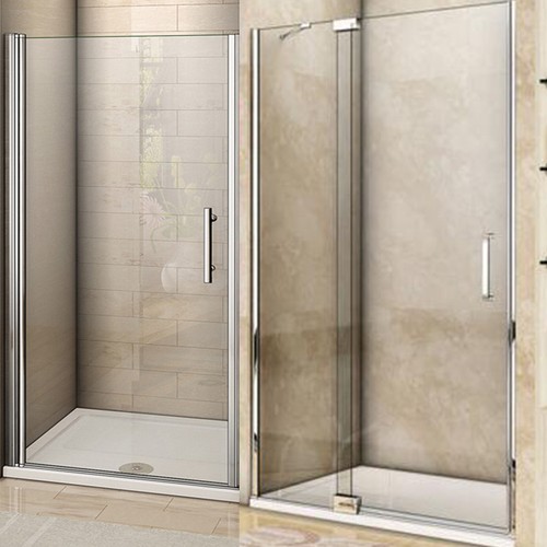 Frameless pivot shower - pivot, door