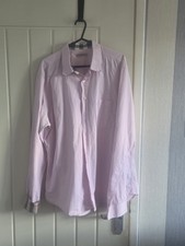 Burberry Brit Long Sleeve Pink Shirt Size Large Slim Fitting