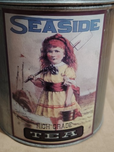 Vintage primitive seaside tea - seaside,
