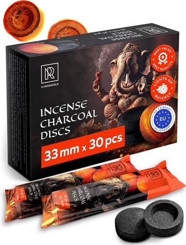 Charcoal discs burn incense - charcoal,