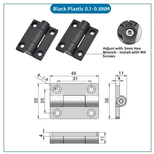 2pcs torque adjustable plastic - 2pcs,