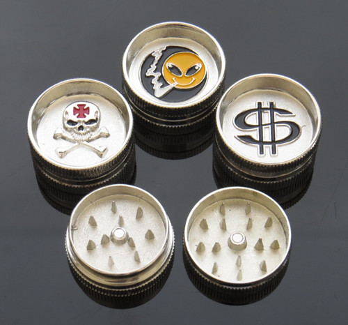 Mini metal herb grinder part - metal, 2