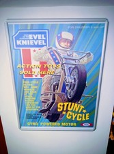 EVEL KNIEVEL STUNT CYCLE ACTION TOYS TOY STORE POSTER. MASSIVE 40'x30 INCHES