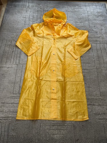 Vintage long pvc raincoat - pvc, rain