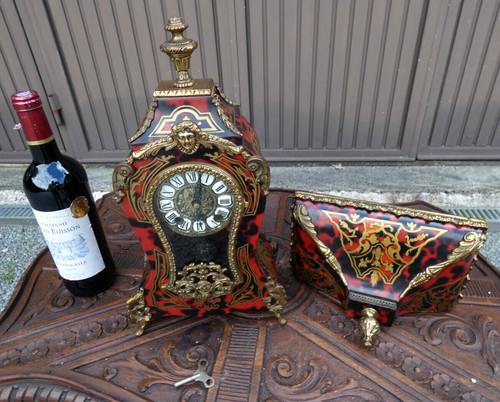 Vintage boulle decor clock - decor,