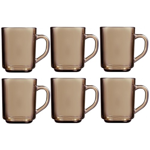Xglass mugs smoke mug - 6, brown