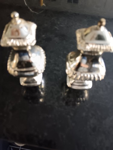 Silver plated cruet set - plated,
