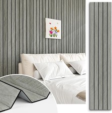 Grey Wood Wall Slat Panels