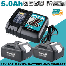 5000mAh For Makita 18V Battery and Charger  Li-Ion BL1860 BL1830 BL1850 BL1840