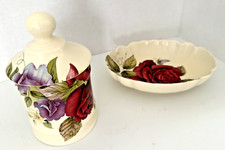 Hadida Bathroom Collection Apothecary English jar and Soap Dish Made in England