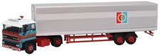 Oxford 76D28003 DAF 3300 Short Van Trailer Pollock 1:76 Scale