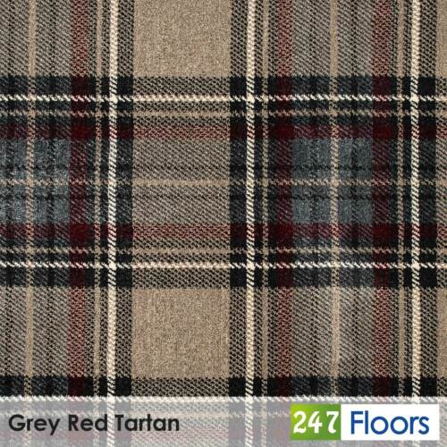Grey red zaz2 midas tartan - grey,