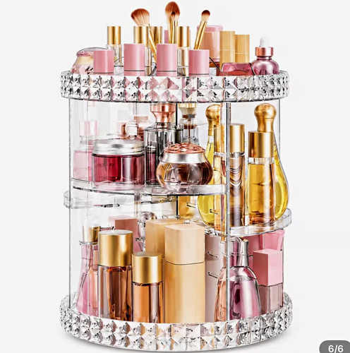 Clear acrylic rotating make - rotating, make-up