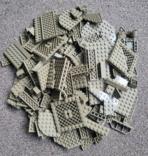 500g 1/2KG Dark Tan/Beige Lego Genuine Assorted Bricks/Tiles, Parts Joblot MOC