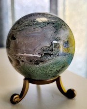 Moss Agate Sphere 265g 60mm