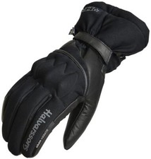 Halvarssons Splitz Premium Warm Waterproof Motorcycle Motorbike Gloves - Black