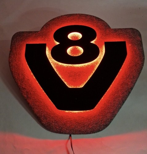 Scania red neon led - red,