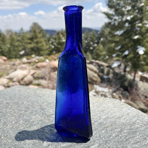 Vintage cobalt blue triangular - vintage,
