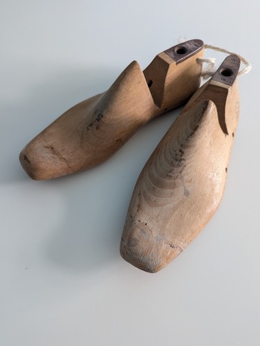 Pair vintage wooden shoe - pair, of