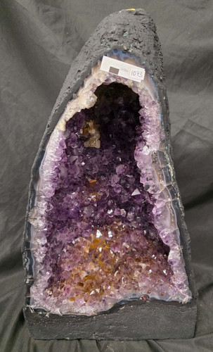Amethyst crystal geode - crystal, 1073