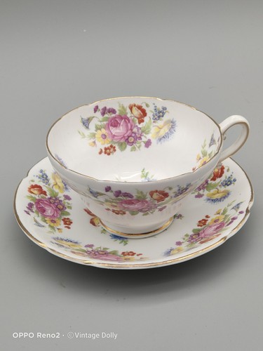 Vintage bone china floral - floral, tea