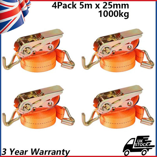 Pack heavy duty ratchet ties - 4,