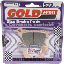 Goldfren S33 Brake Pads Rear For Kawasaki ZX-6R Ninja ABS KRT Edition 2016-2019