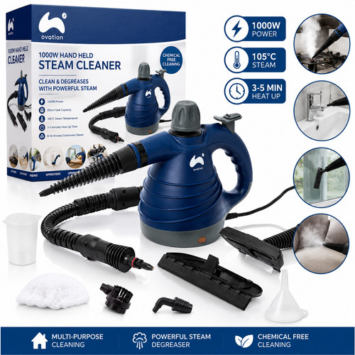 Hand held steam cleaner - steam,