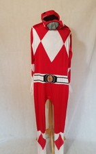 POWER RANGERS RED RANGER MORPHSUIT HERO OFFICIAL UNISEX FANCY DRESS 1 PC LRG