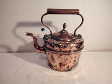 ANTIQUE COPPER & BRASS KETTLE SMALL VICTORIAN