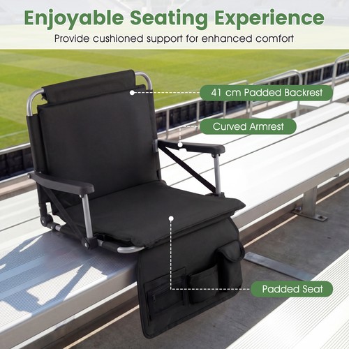 Foldable stadium seat bleacher - foldable,