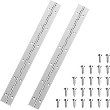 2 PCS Piano Hinge, Piano Hinges 300Mm Long Stainless Steel Continuous Hinges Wi