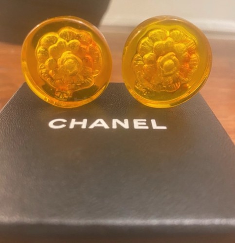 Chanel camellia earrings