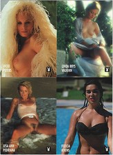 TC Playboy Trading Cards uncut sheet set of 4! 4 Trading Cards Related!