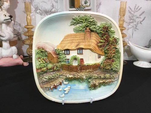 Vintage wall plaque - vintage, 3d