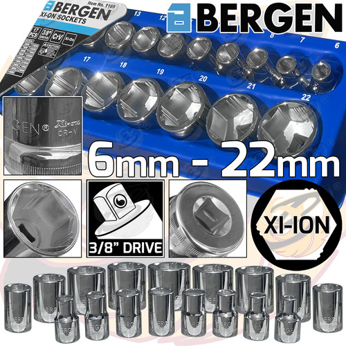 Bergen socket set 17pc - bergen,