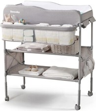 NEW Sweeby Portable Baby Infant Diaper Changing Table Foldable Dresser New Open