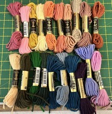 20 x 10m Skeins Of Anchor Tapestry Wool Sewing/Embroidery/Long Stitch Mixed Lot